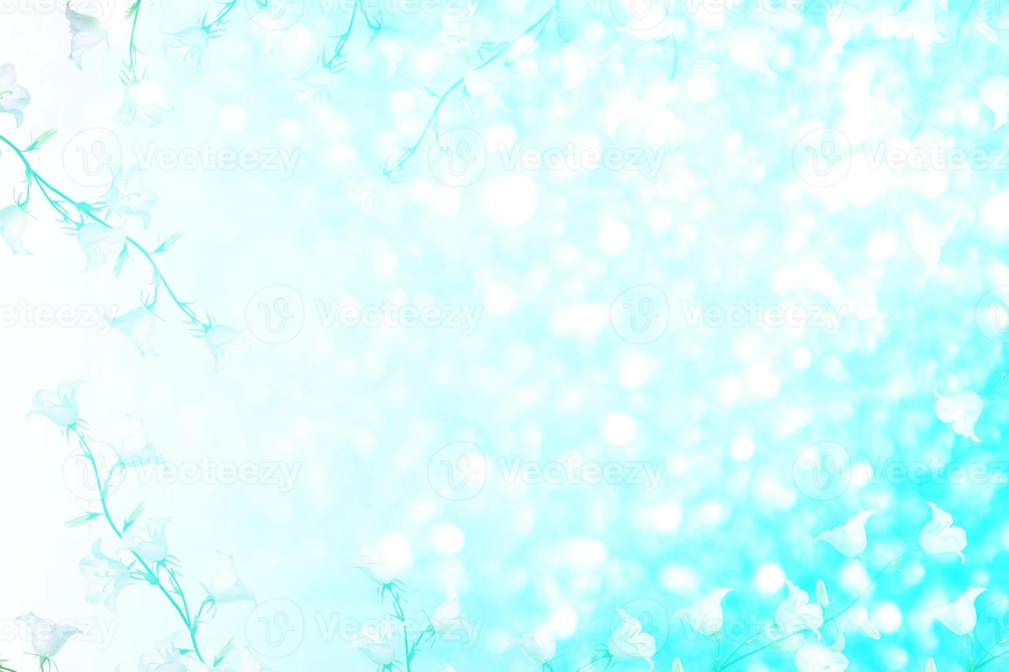 Bright and colorful flowers bells. Floral background. photo