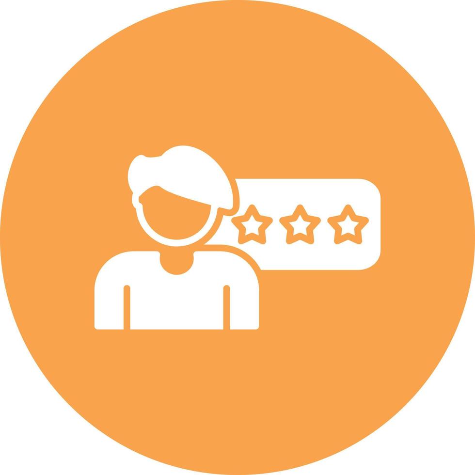 Customer Review Glyph Circle Multicolor vector