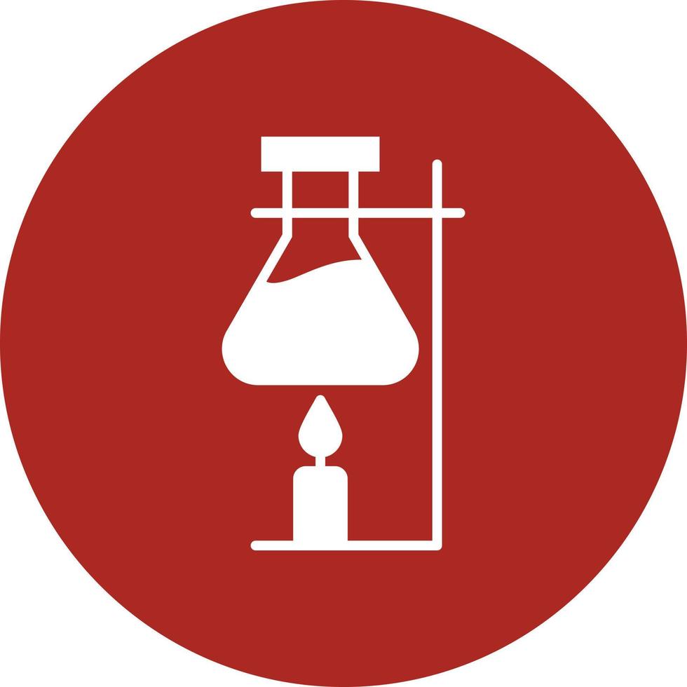 Chemistry Candles Glyph Circle Multicolor vector