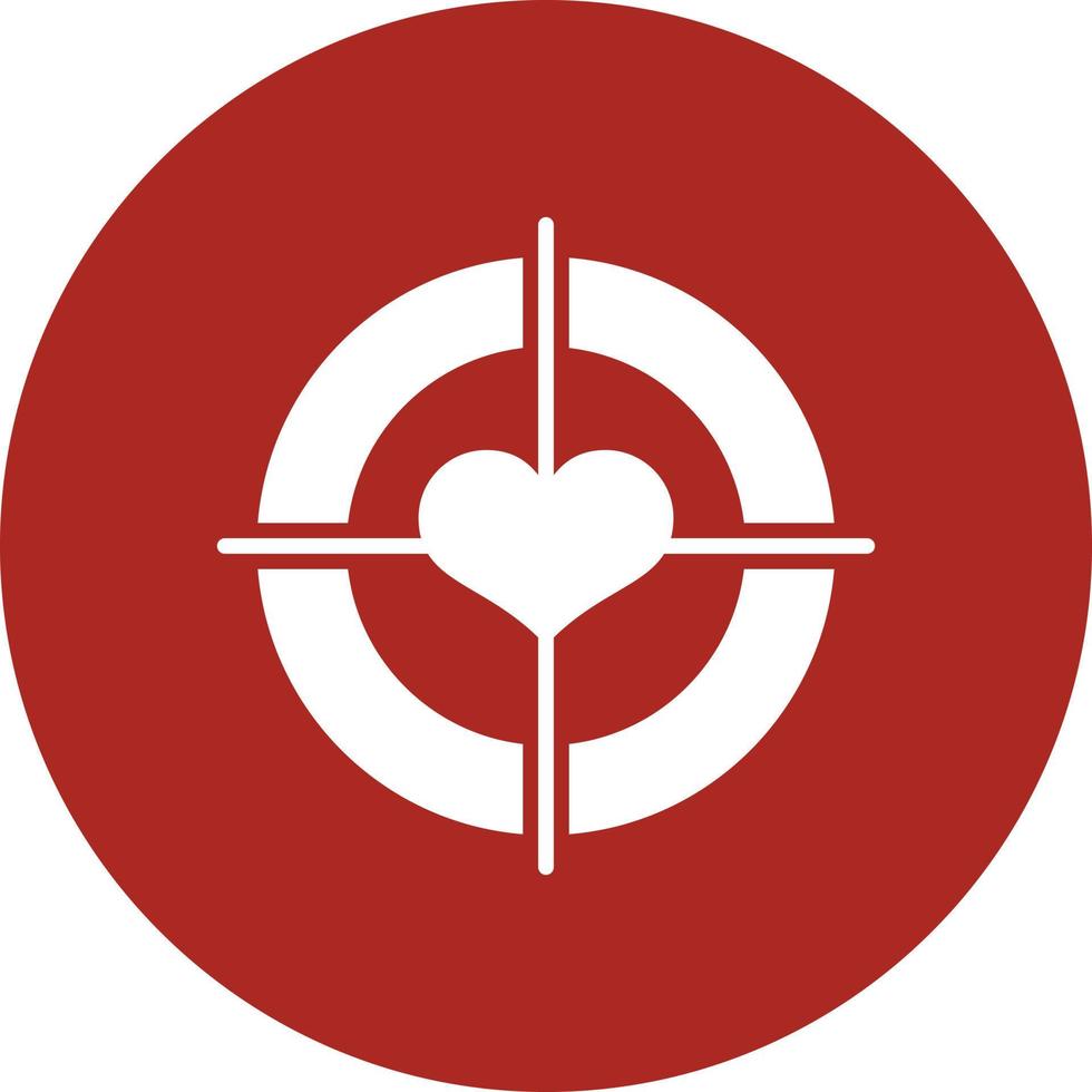 Target Glyph Circle Multicolor vector