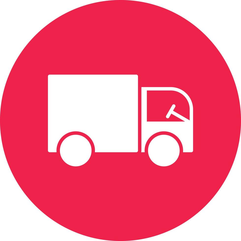 Bakery Truck Glyph Circle Multicolor vector