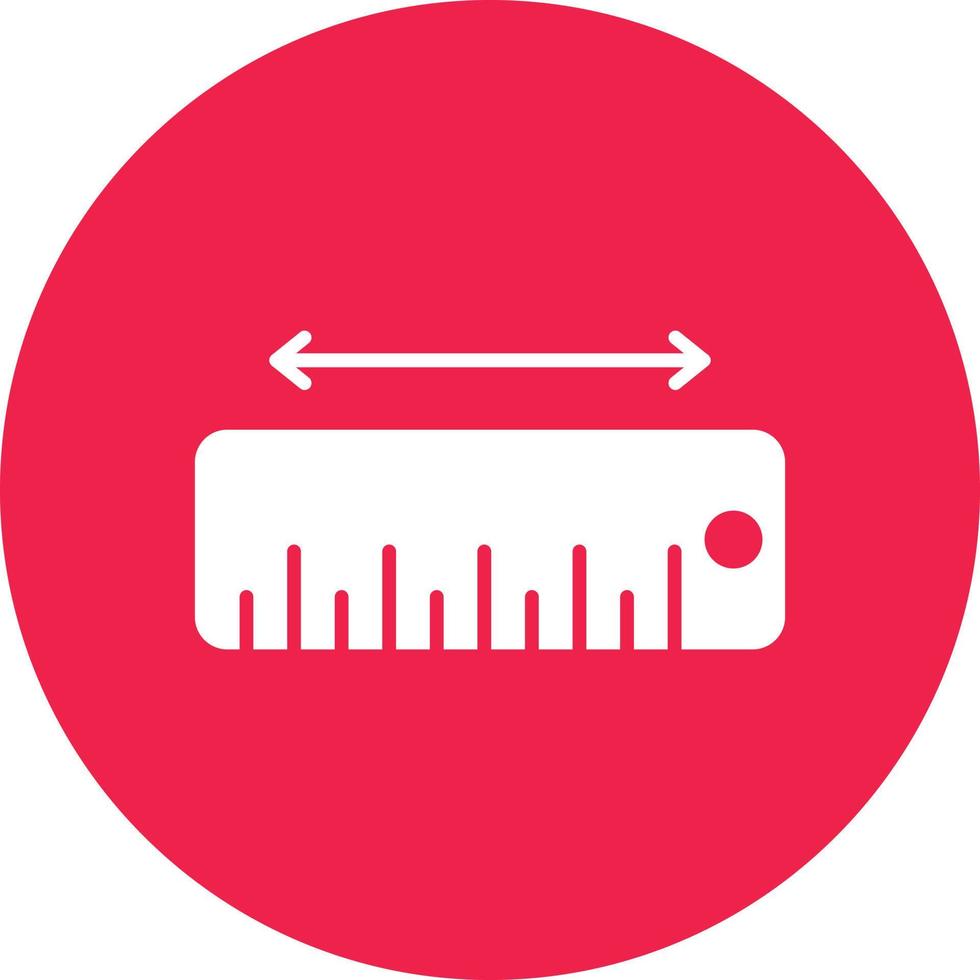 Measure Glyph Circle Multicolor vector