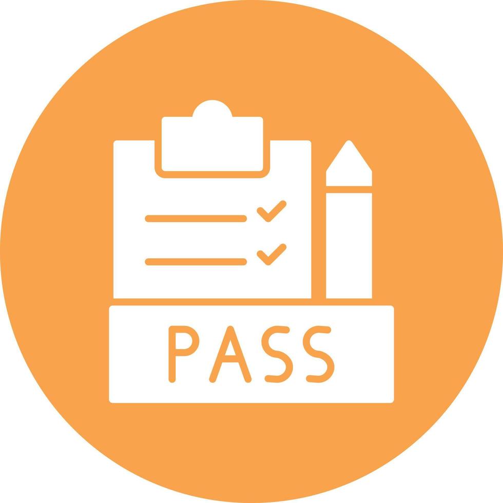 9 - Pass Glyph Circle Multicolor vector