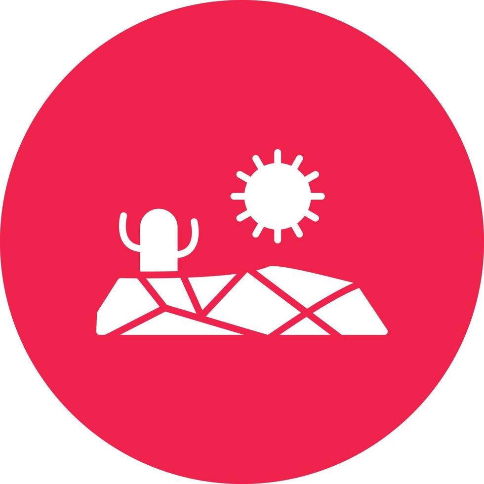 Drought Glyph Circle Multicolor vector