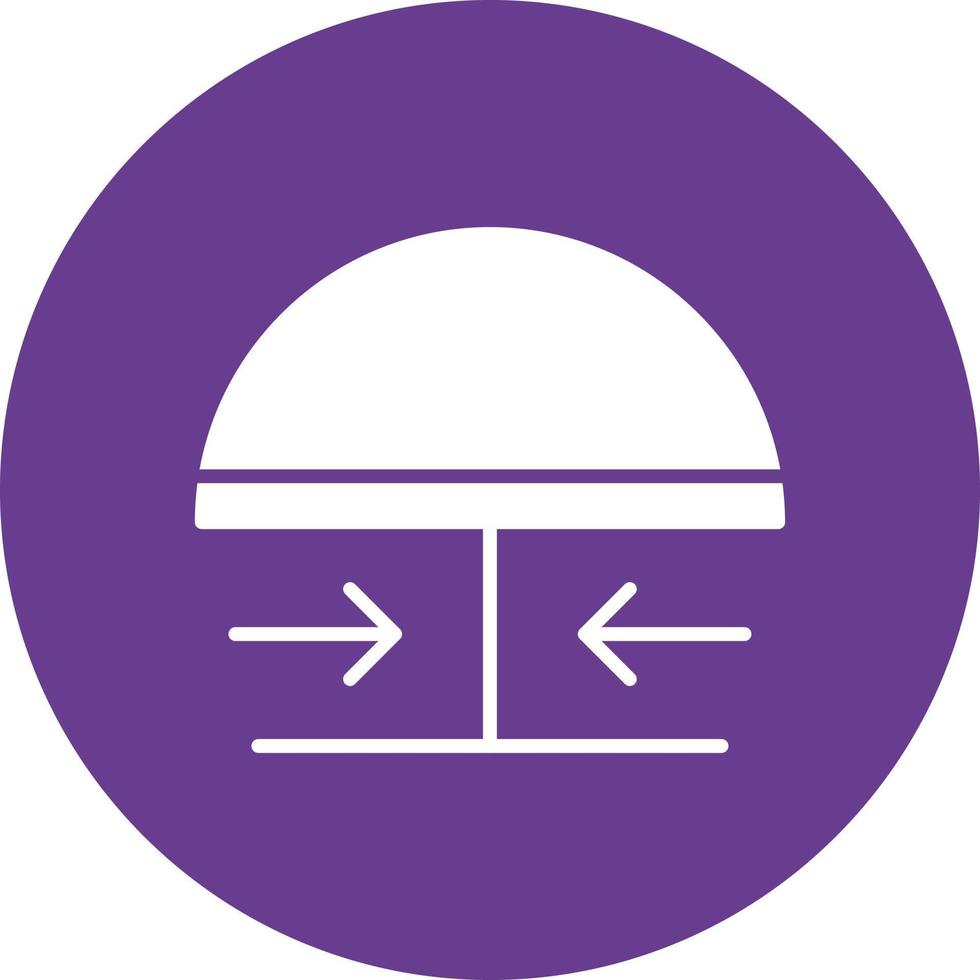 Emergency Button Glyph Circle Multicolor vector