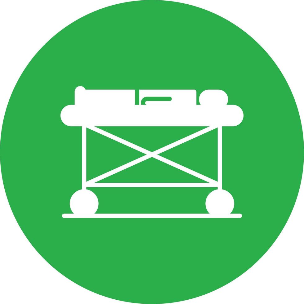 Stretcher Glyph Circle Multicolor vector