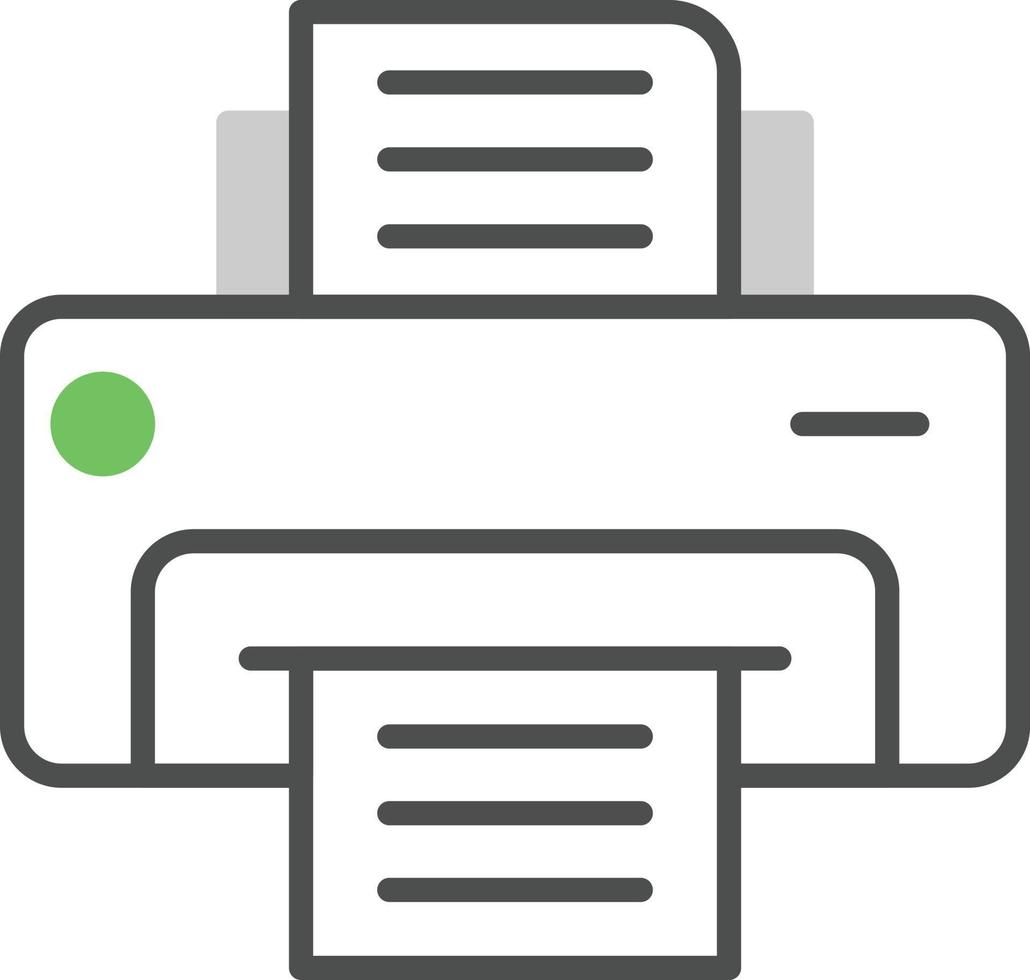 Printer Gradient Icon vector