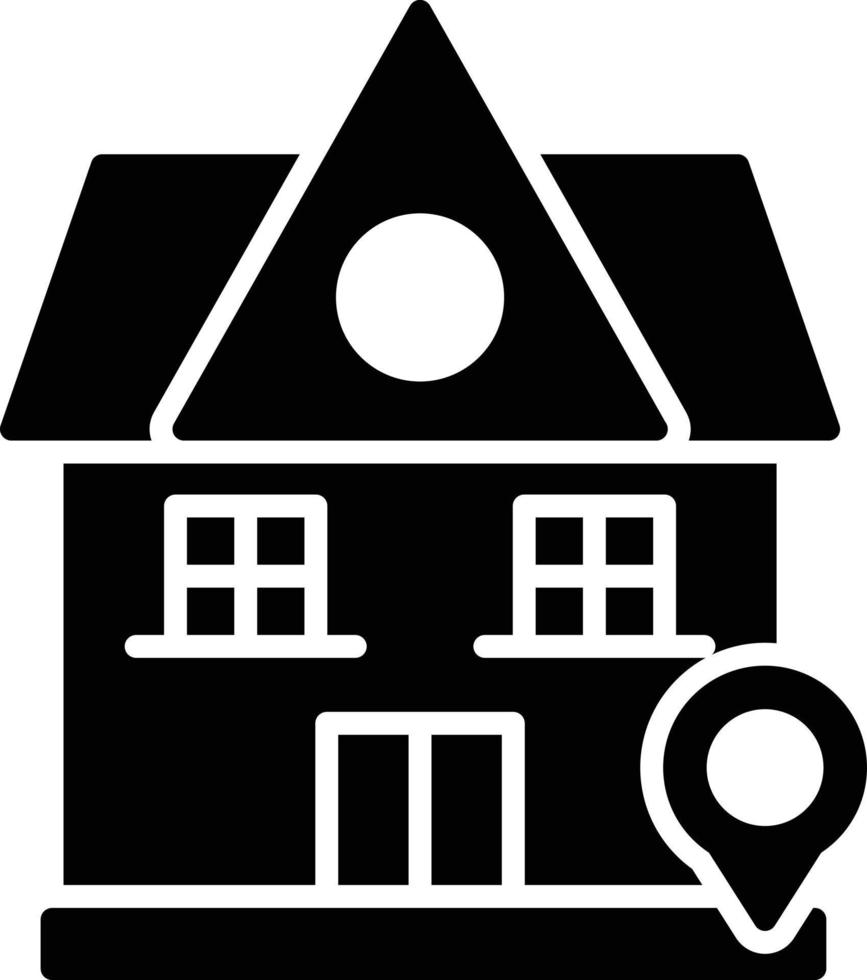 House Glyph Icon vector