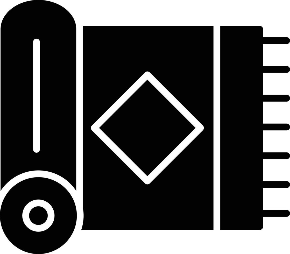 Rug Glyph Icon vector