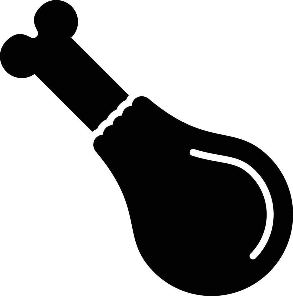 Leg Piece Glyph Icon vector