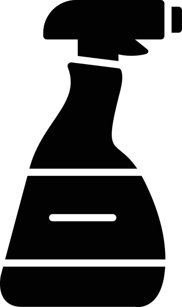 Cleaning Spray Glyph Icon vector