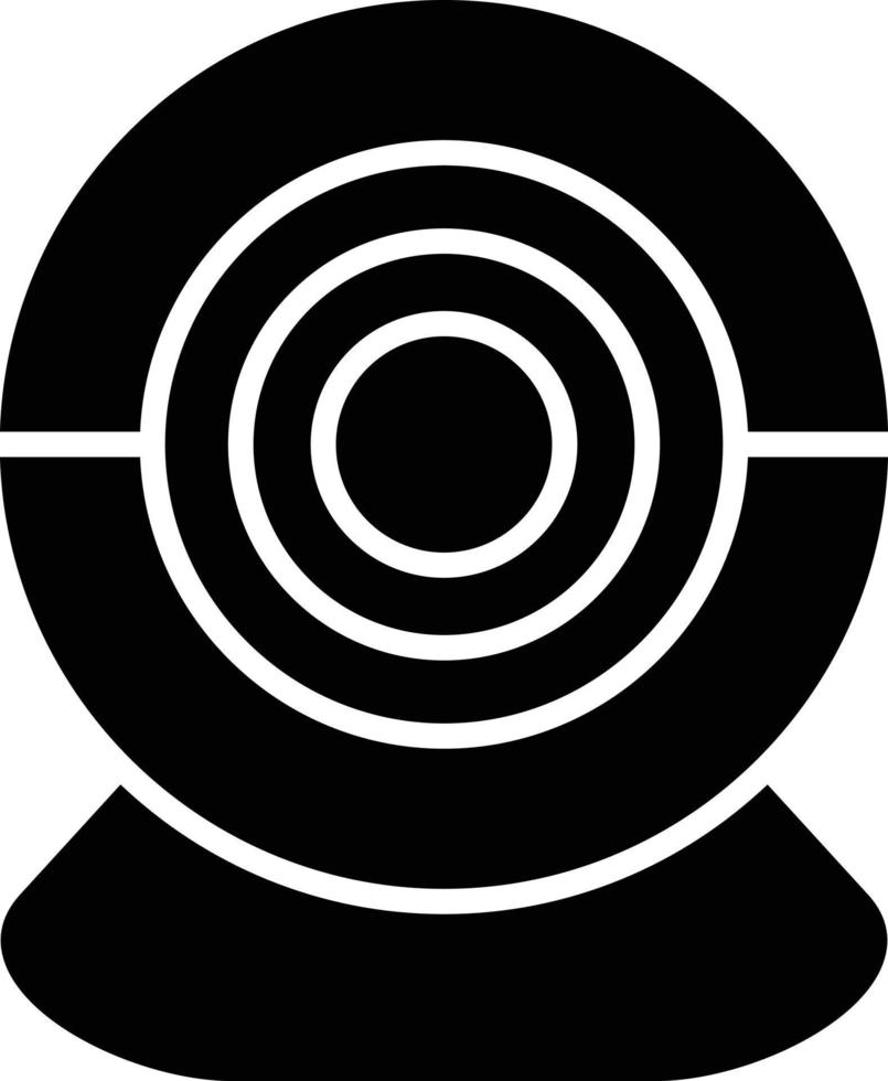 Web Cam Glyph Icon vector