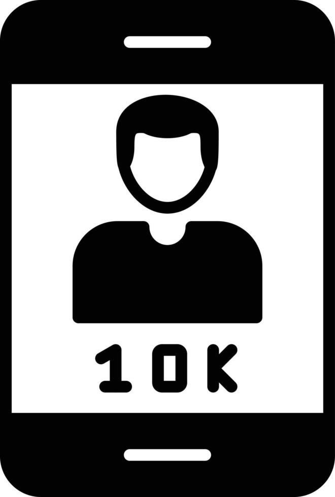 Followers Glyph Icon vector