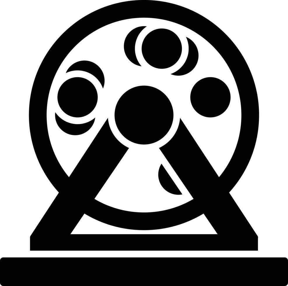 Bingo Glyph Icon vector