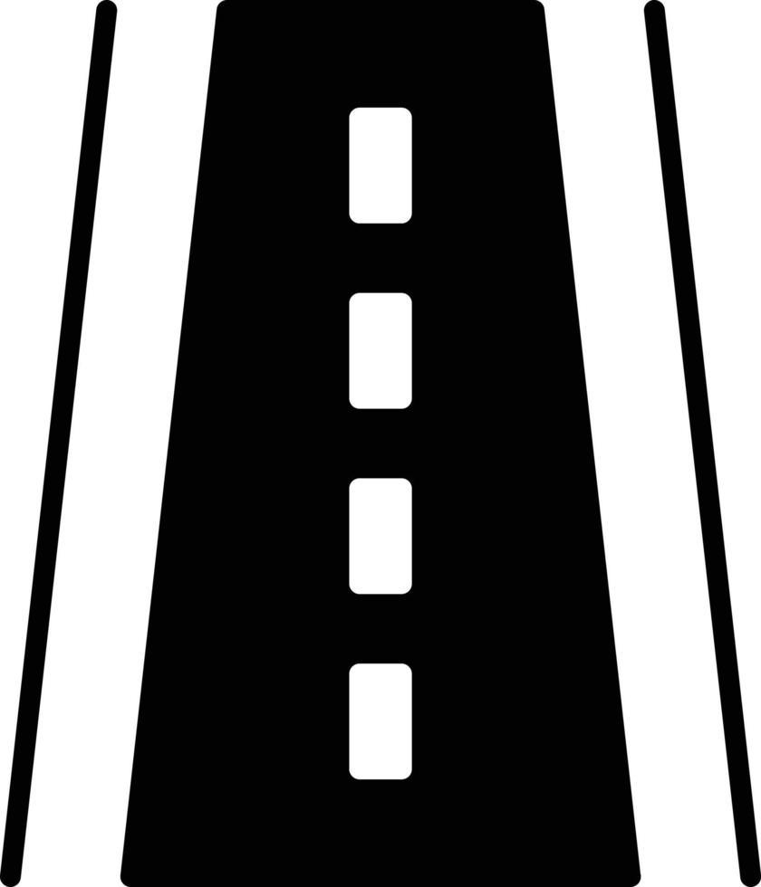 Runway Glyph Icon vector