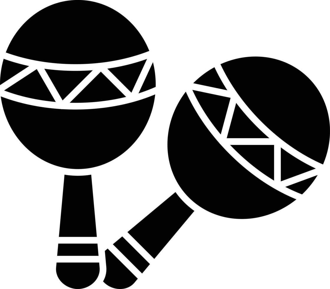 Maracas Glyph Icon vector