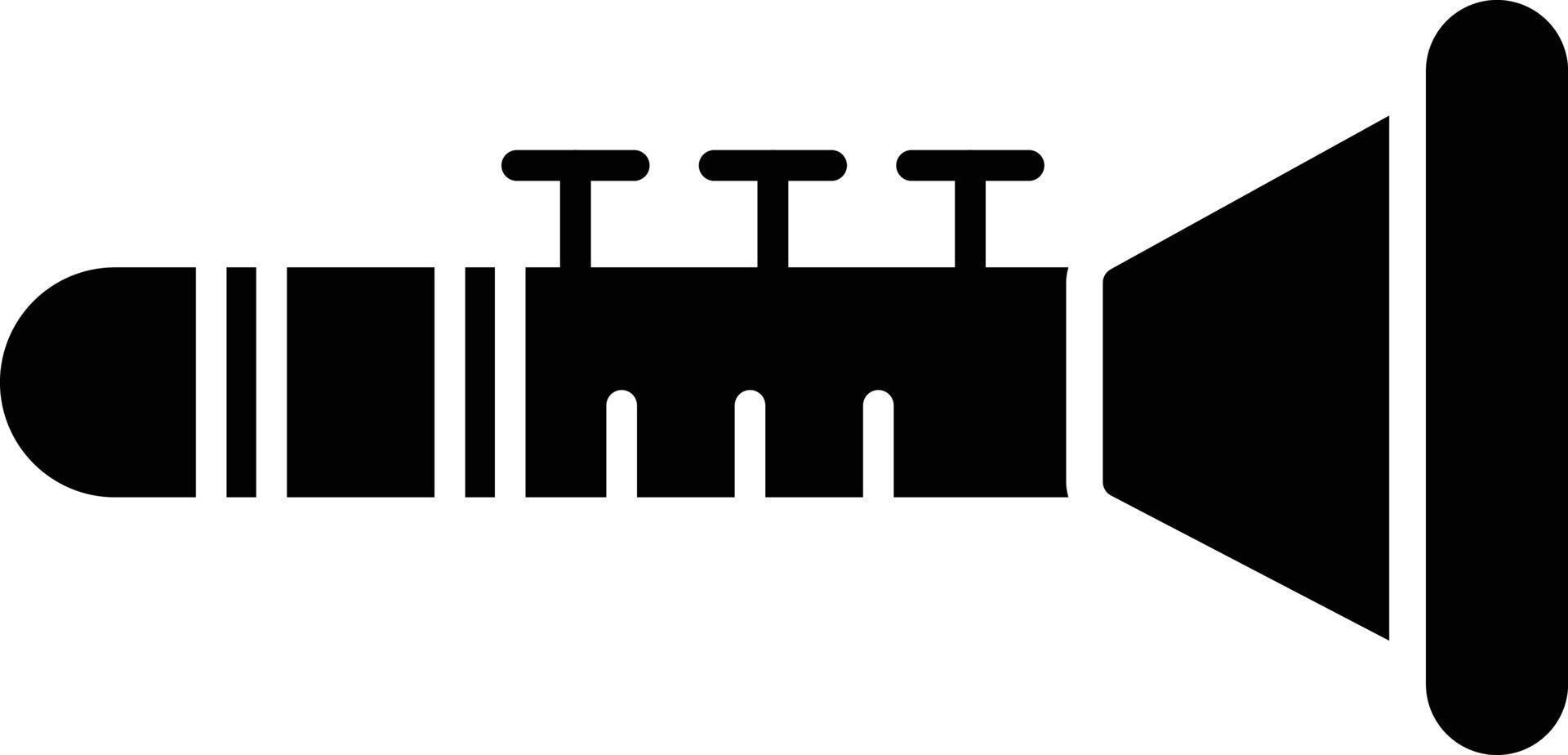 Clarinet Glyph Icon vector