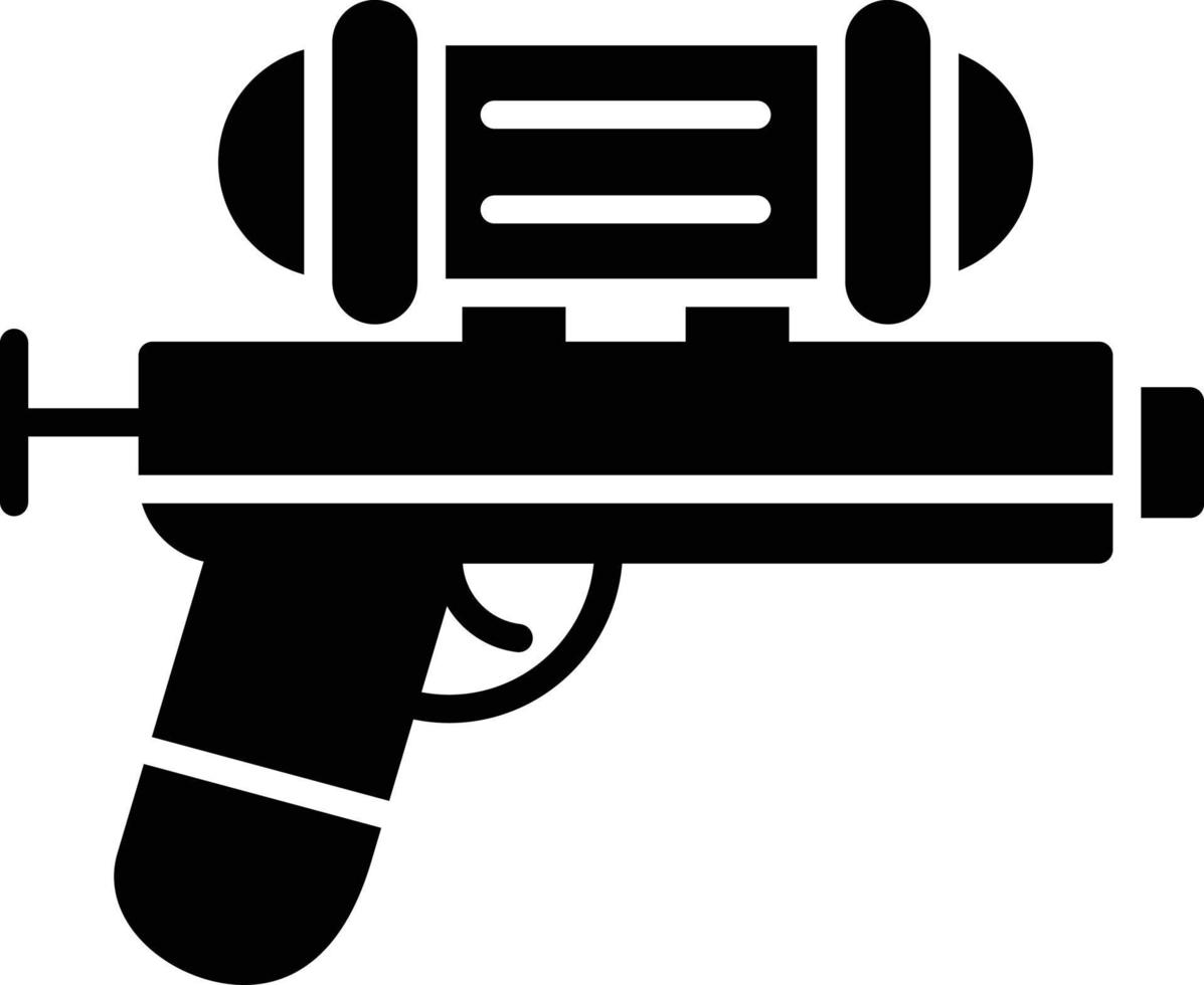 icono de glifo de pistola de agua vector