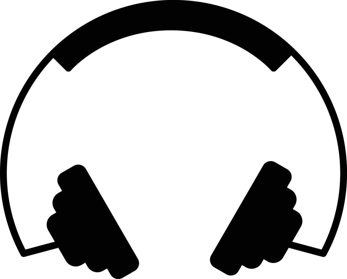 Headphones Glyph Icon vector