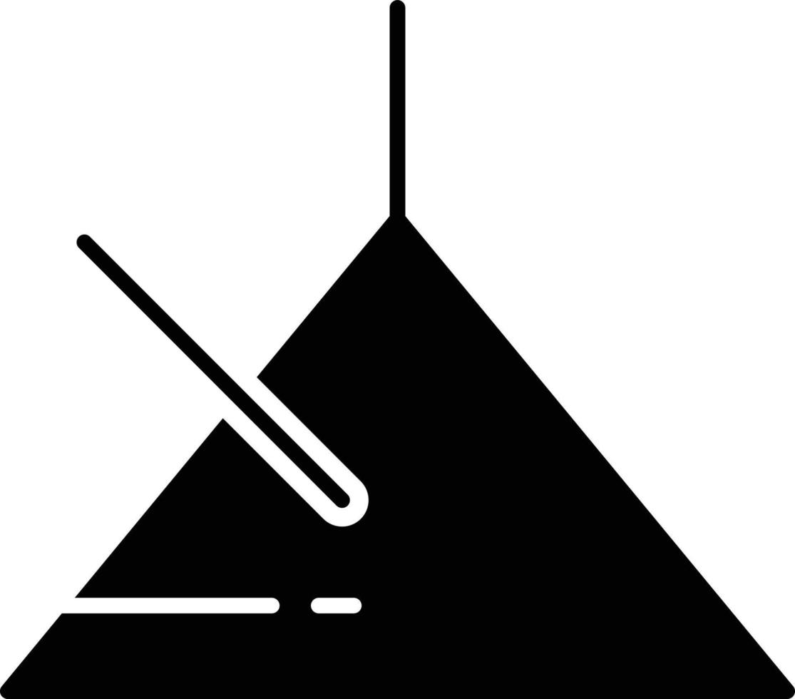 Triangle Glyph Icon vector