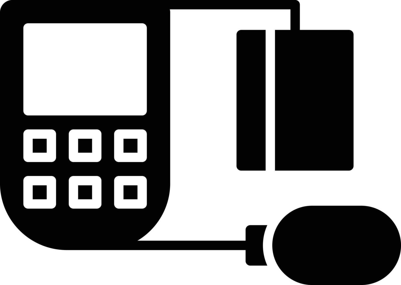 Sphygmomanometer Glyph Icon vector