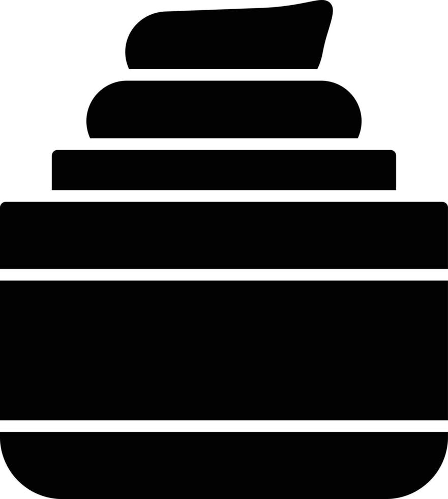 Cream Glyph Icon vector