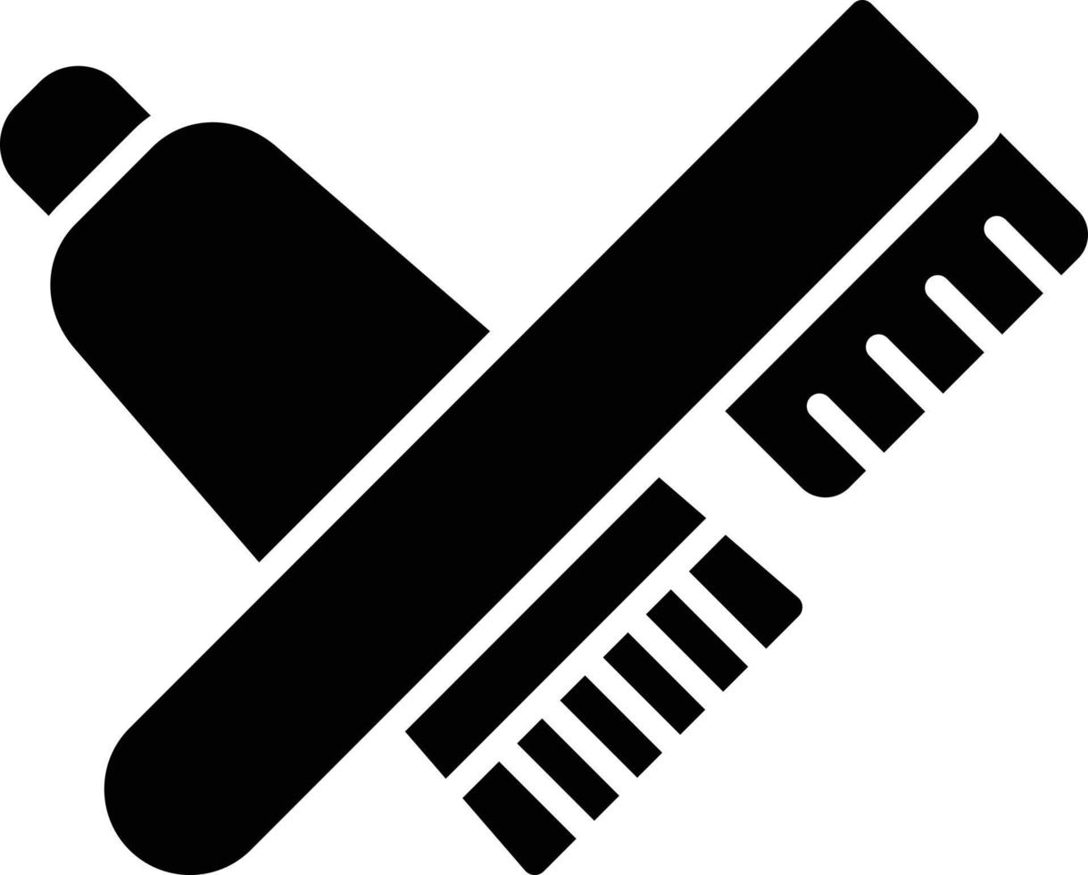 Toothbrush Glyph Icon vector