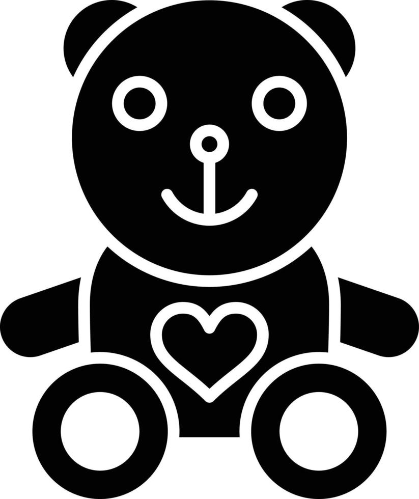 Teddy Bear Glyph Icon 9863392 Vector Art at Vecteezy