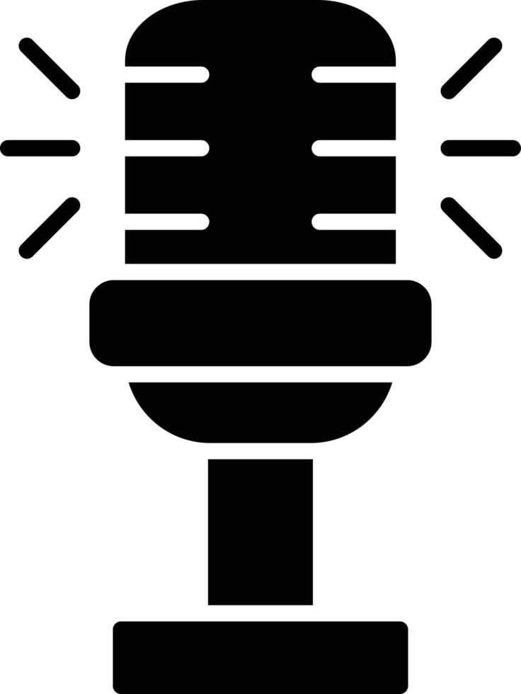 Podcast Glyph Icon vector