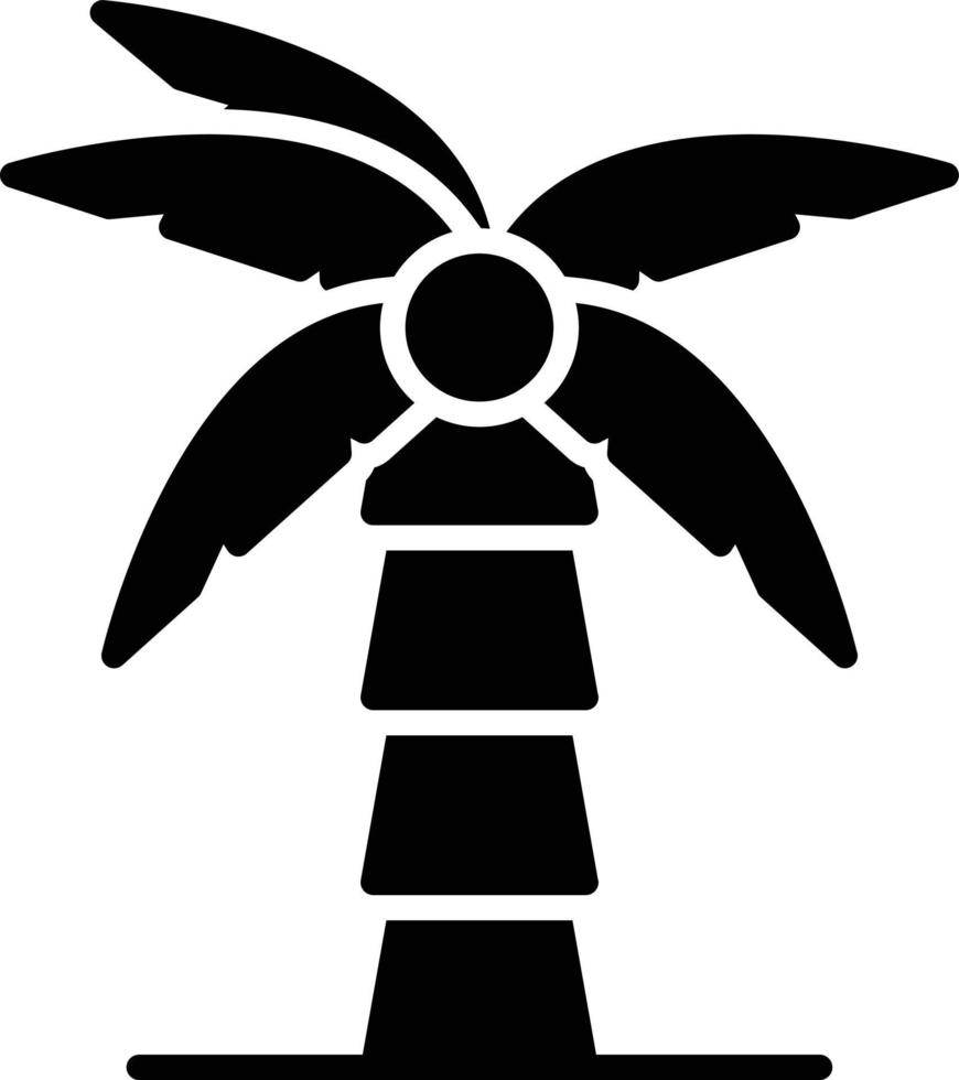 Palm Tree Glyph Icon vector