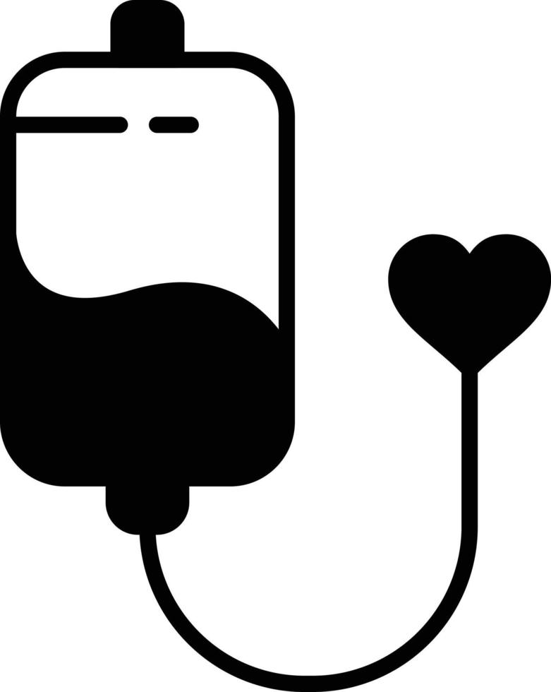 Blood Donation Glyph Icon vector