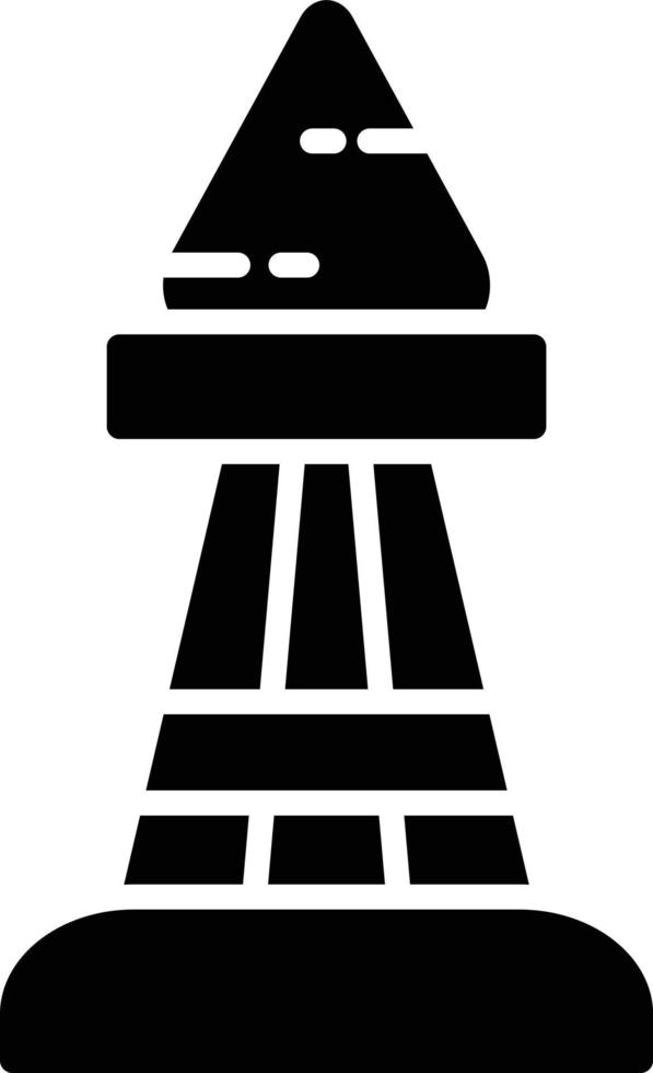 icono de glifo de obelisco vector