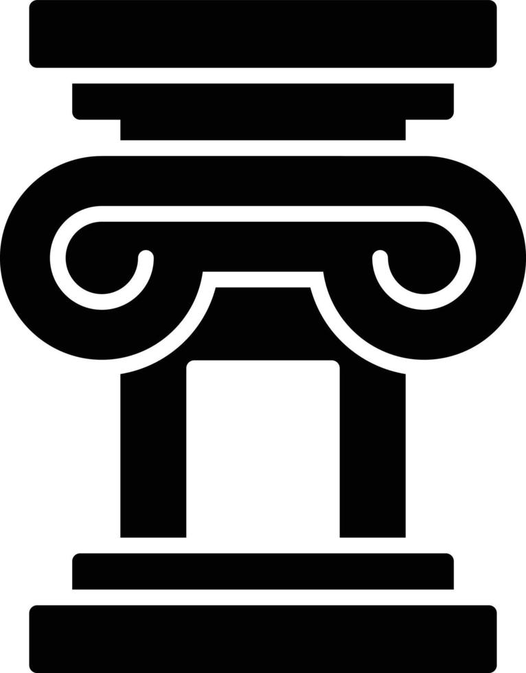 Column Glyph Icon vector