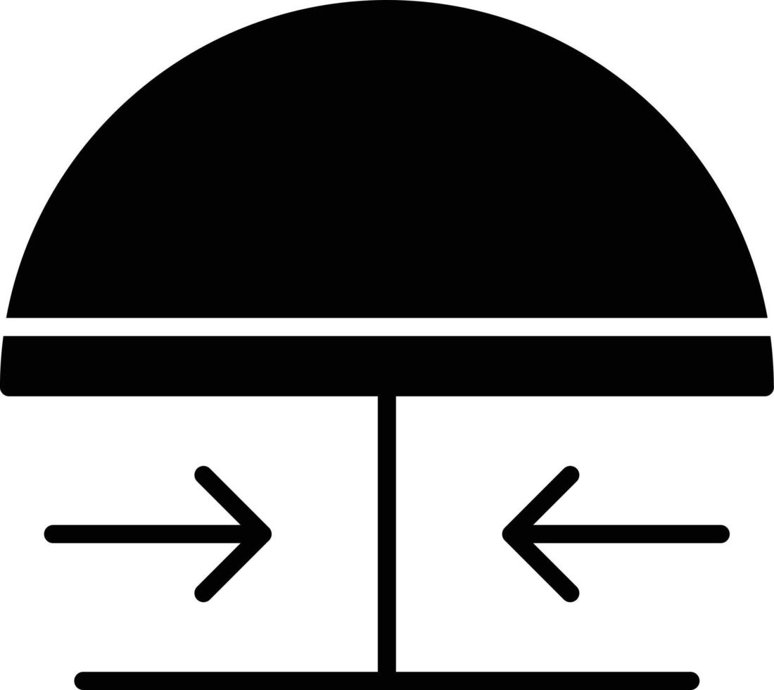 Emergency Button Glyph Icon vector