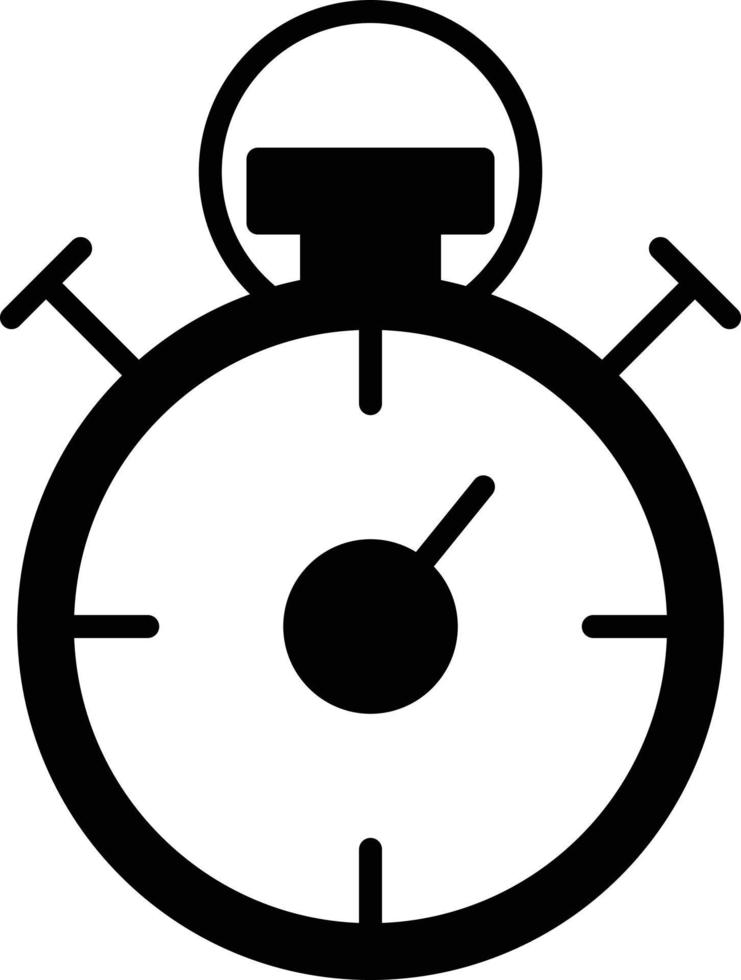 Stopwatch Glyph Icon vector