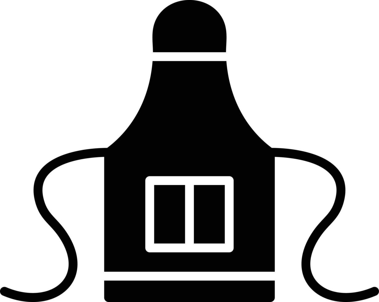 Apron Glyph Icon vector