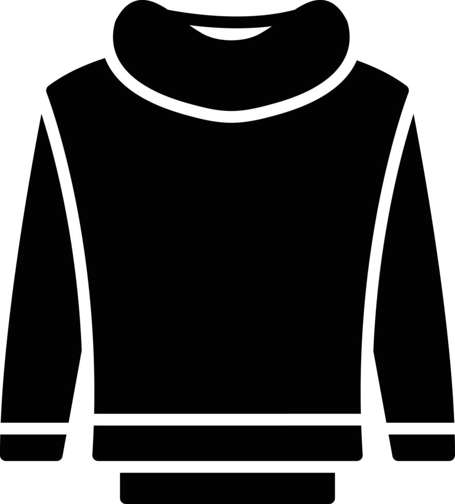 icono de glifo de sudadera vector