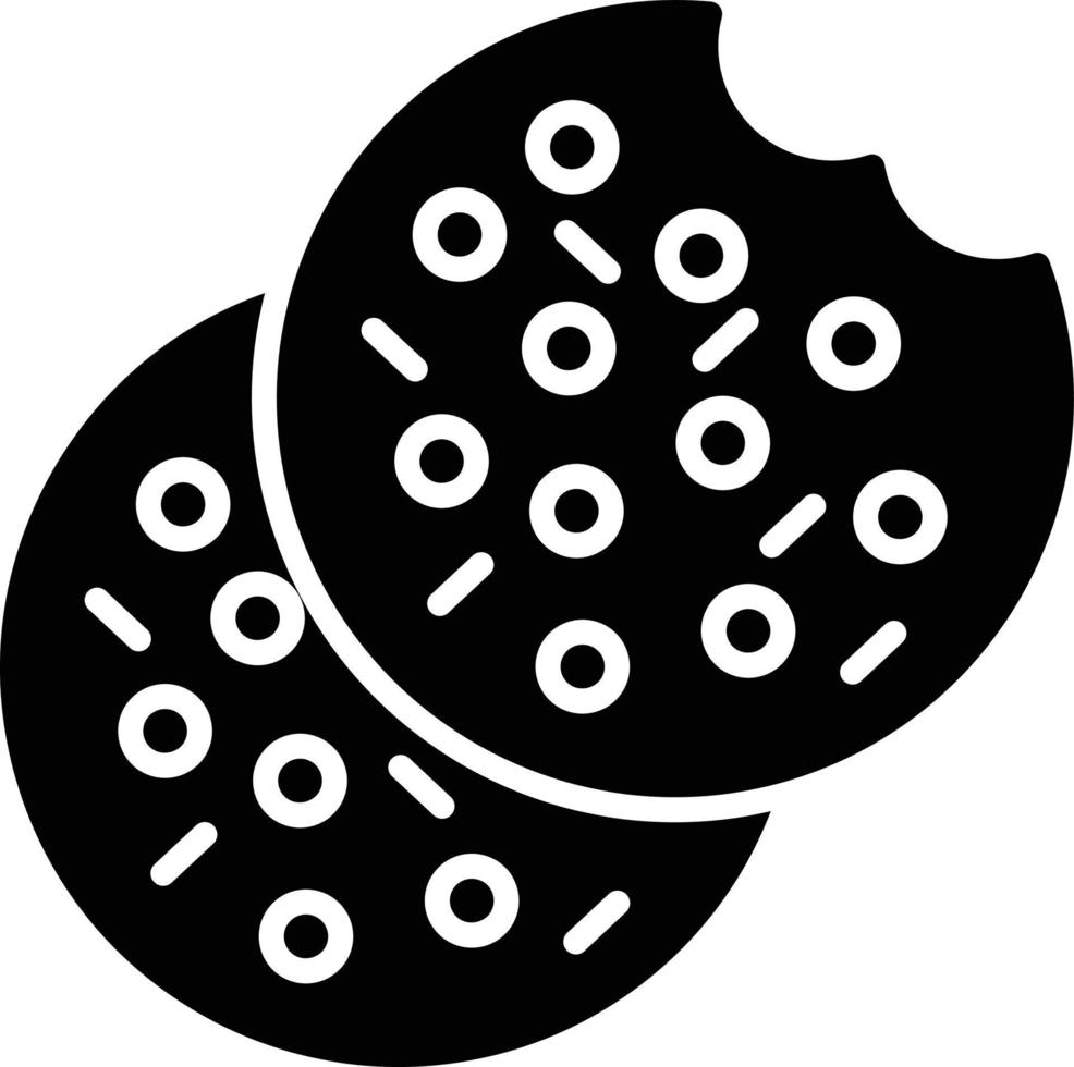 Cookie Glyph Icon vector