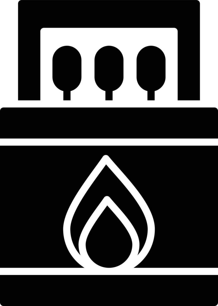 Matches Glyph Icon vector