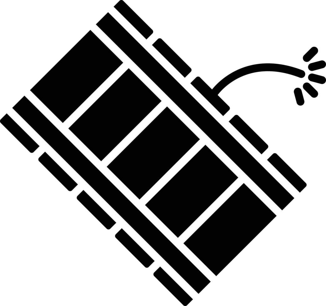 Dynamite Glyph Icon vector