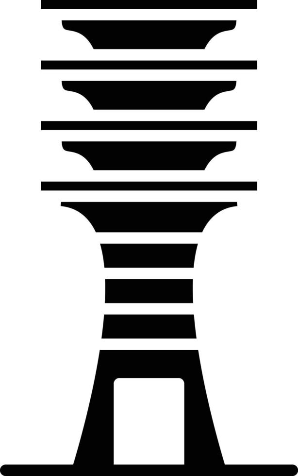 Djed Glyph Icon vector
