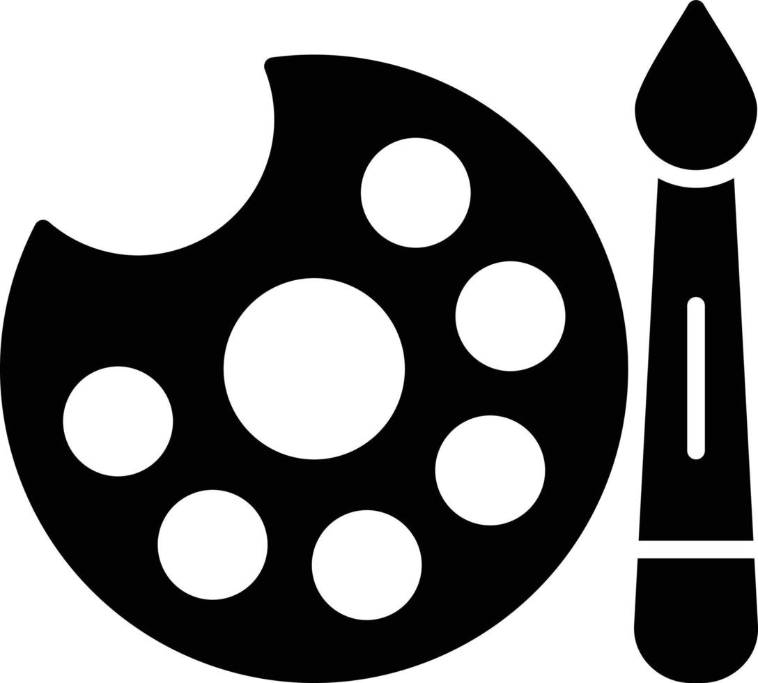 Paint Glyph Icon vector