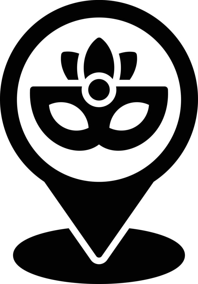 Location Glyph Icon vector