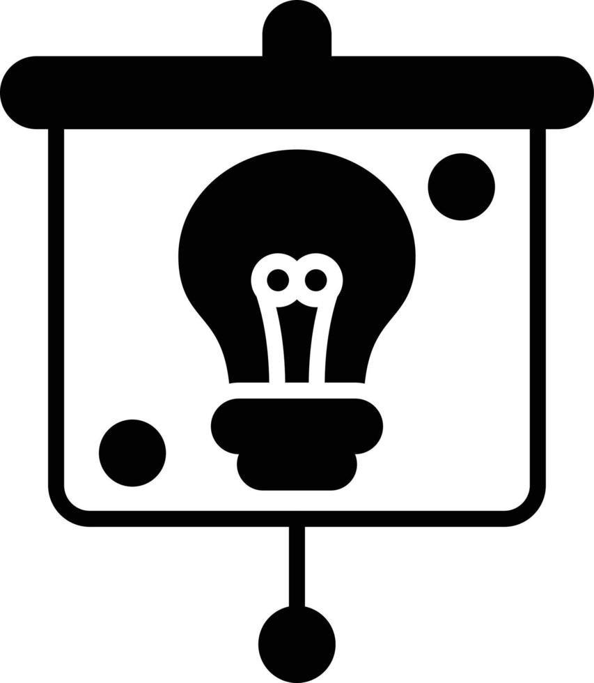 Education Presentation Glyph Icon vector