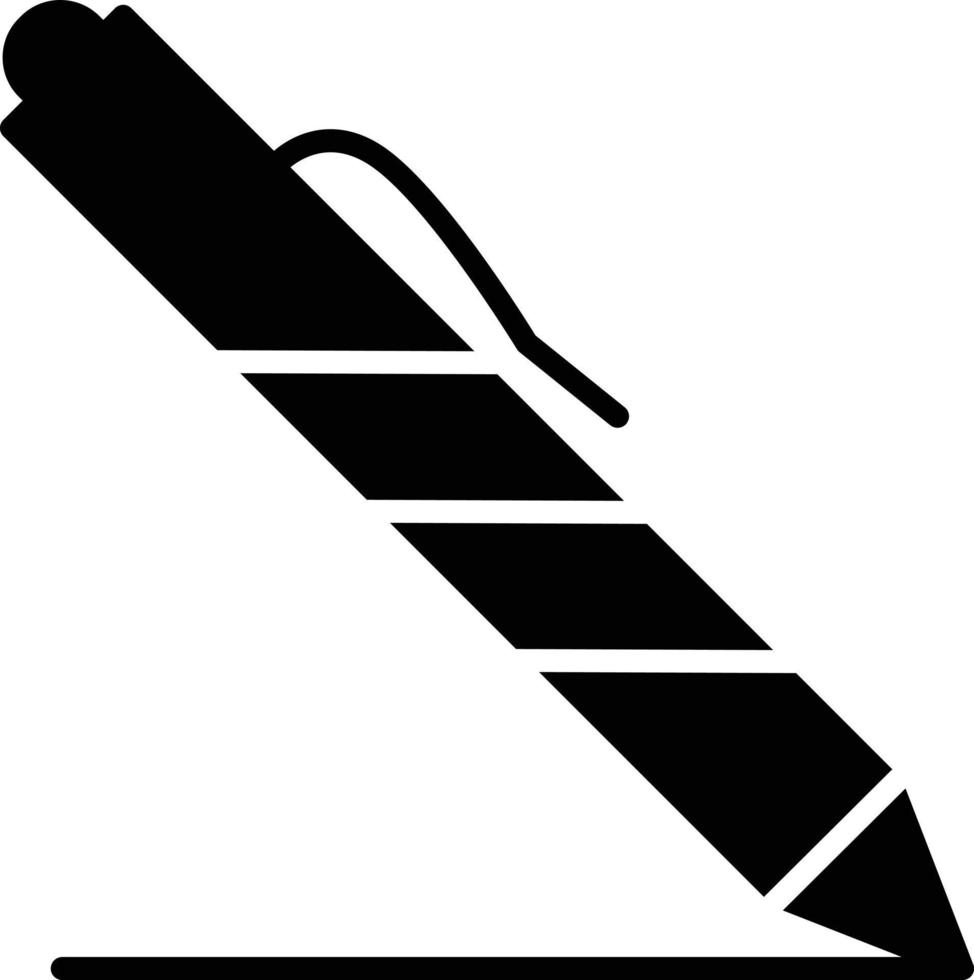 Pen Glyph Icon vector