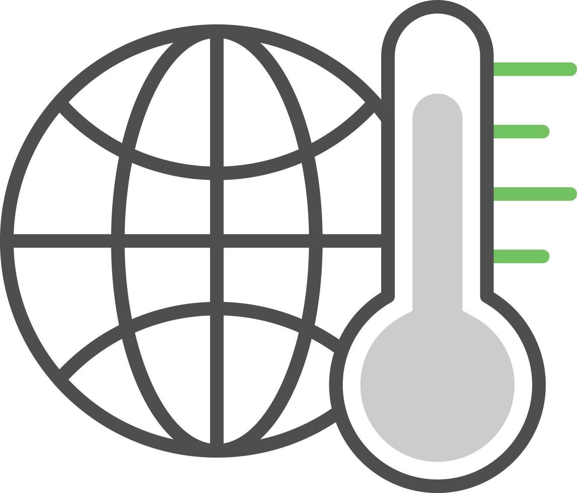 Global Warming Gradient Icon vector