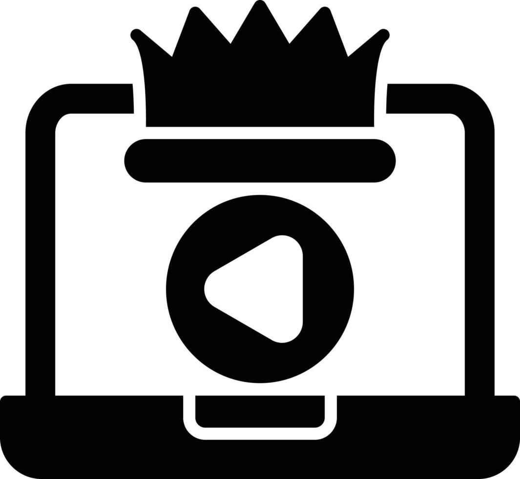 Premium Content Glyph Icon vector