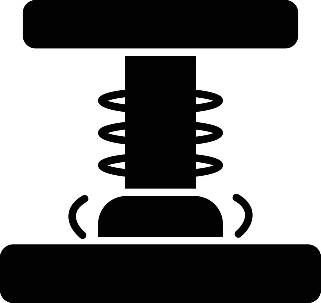 Press Glyph Icon vector