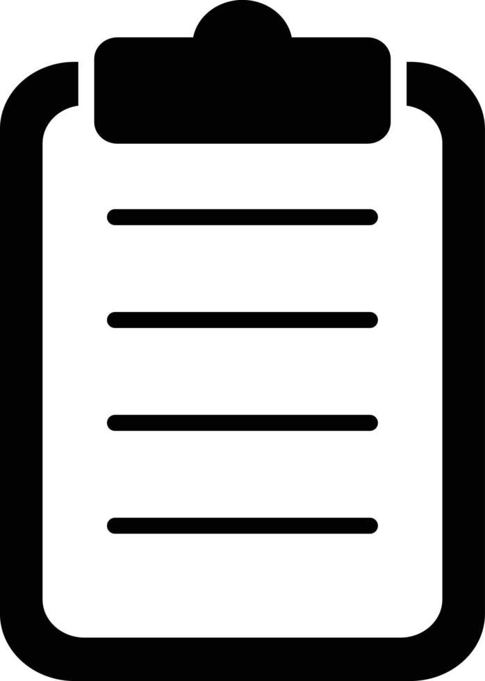 Check List Glyph Icon vector