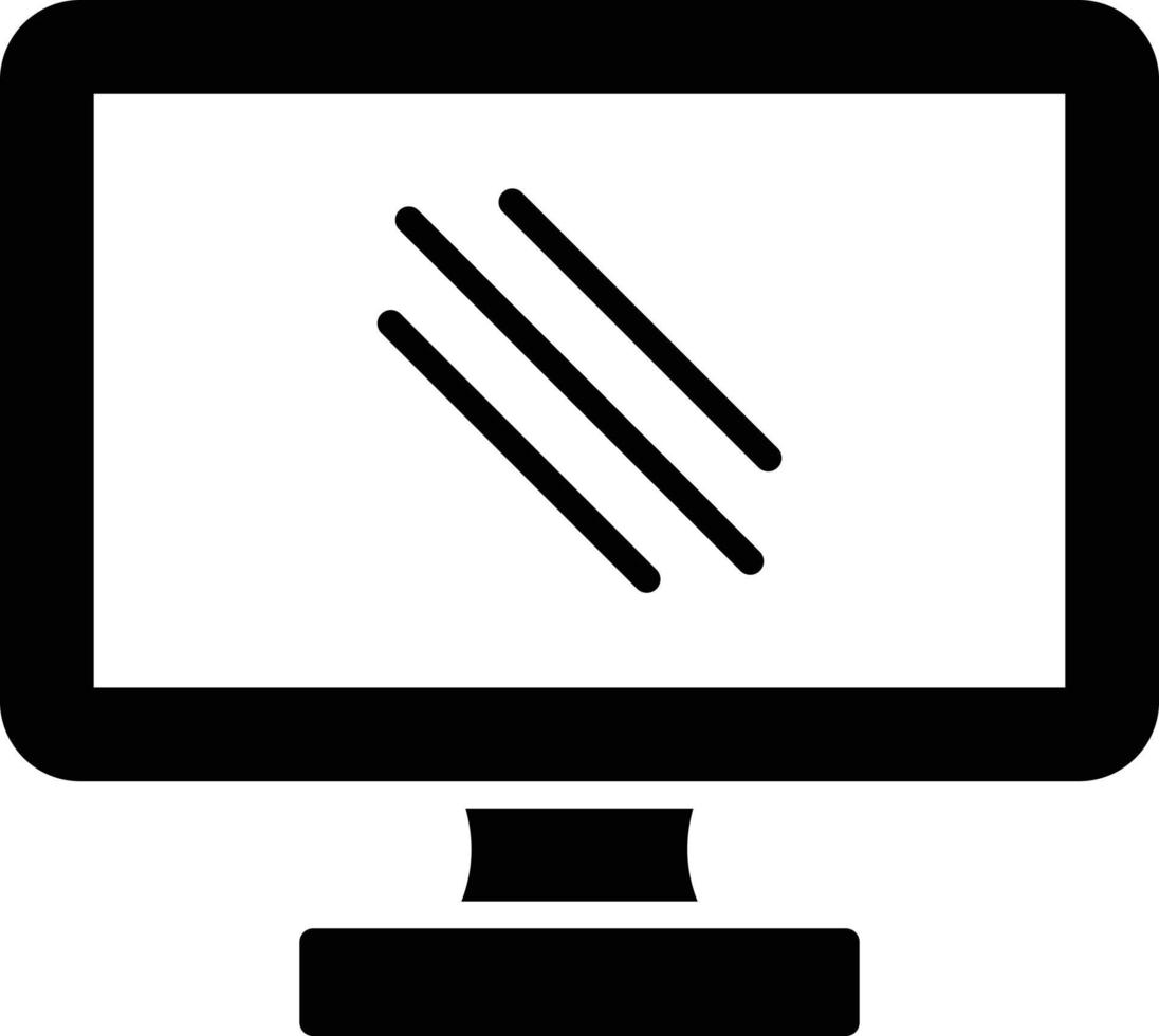 Lcd Glyph Icon vector